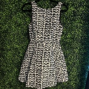 Alice + Olivia Box Pleat Dress in Glasses Print RARE